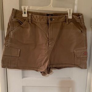 Dickies Women's Tan Cargo Shorts